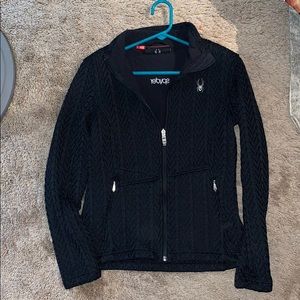 Spyder cable knit zip up